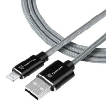 Tactical - Tactical Fast Rope Kevlar Cable USB-A / Lightning MFi 1m Grey