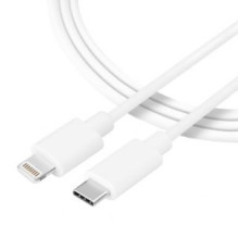 Tactical - Tactical Smooth Thread Cable USB-C / Lightning 0.3m White