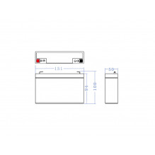 Green Cell AGM VRLA 6V 12Ah maintenance-free battery for the alarm system, cash register, toys