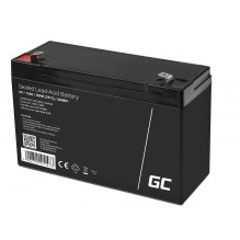 Green Cell AGM VRLA 6V 12Ah maintenance-free battery for the alarm system, cash register, toys