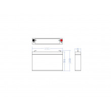 Green Cell AGM VRLA 6V 7Ah maintenance-free battery for the alarm system, cash register, toys