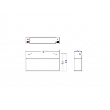 Green Cell AGM VRLA 6V 1.3Ah maintenance-free battery for the alarm system, cash register, toys