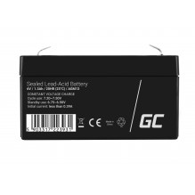 Green Cell AGM VRLA 6V 1.3Ah maintenance-free battery for the alarm system, cash register, toys