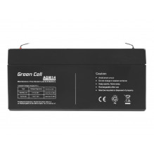 Green Cell AGM VRLA 6V 3.2Ah priežiūros nereikalaujanti baterija signalizacijai, kasos aparatui, žaislams