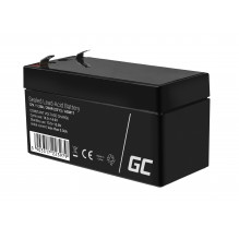 Green Cell AGM VRLA 12V 1.2Ah maintenance-free battery for the alarm system, cash register, toys