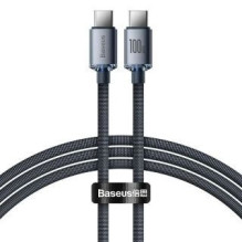 Baseus - Baseus CAJY000601 Crystal Shine Series Data Cable USB-C - USB-C 100W 1,2m Black