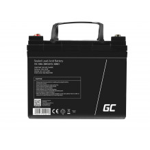 Green Cell AGM VRLA 12V 33Ah maintenance-free battery for mower, scooter, boat, wheelchair