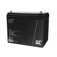 Green Cell AGM VRLA 12V 75Ah maintenance-free battery for camper, photovoltaics, solar panels, boats