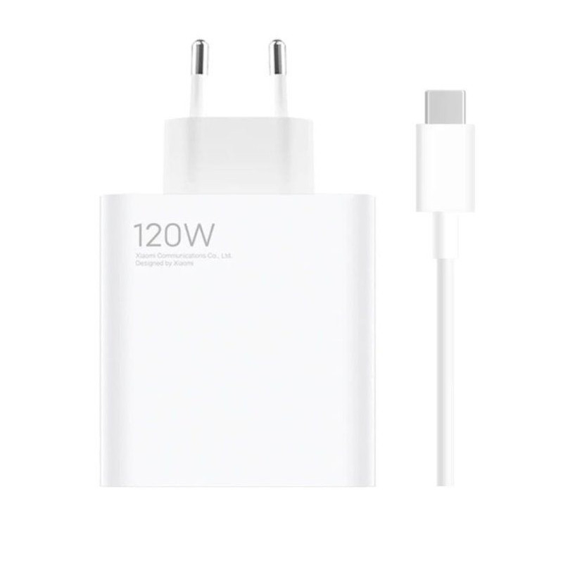 Xiaomi Xiaomi MDY-13-EE USB-A 120W įkroviklis + duomenų kabelis USB-C 6A baltas (masinis) (subraižytas)