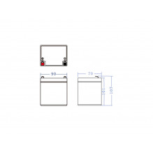 Green Cell AGM VRLA 12V 4.5Ah maintenance-free battery for UPS units