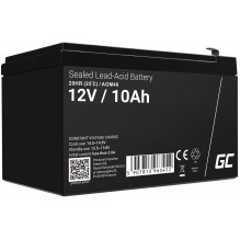 Green Cell AGM VRLA 12V 10Ah maintenance-free battery for UPS units