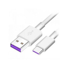 Huawei Huawei AP71 Quick Charger USB-C Data Cable 5A 1m White (Bulk)