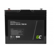 Green Cell LiFePO4 baterija 12V 12.8V 60Ah fotovoltinei sistemai, kemperiams ir valtims