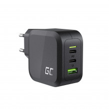 Green Cell GC PowerGaN 65 W įkroviklis (2x USB-C maitinimo tiekimas, 1x USB-A suderinamas su Quick Charge 3.0)