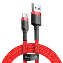 Baseus Baseus Cafule Cable durable nylon cable USB / USB-C QC3.0 2A 2M red (CATKLF-C09)