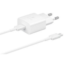 Samsung – EP-T1510XWE Samsung USB-C 15W kelioninis įkroviklis + USB-C duomenų kabelis baltas