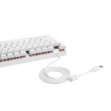Mechaninė žaidimų klaviatūra Motospeed K82 RGB (balta)