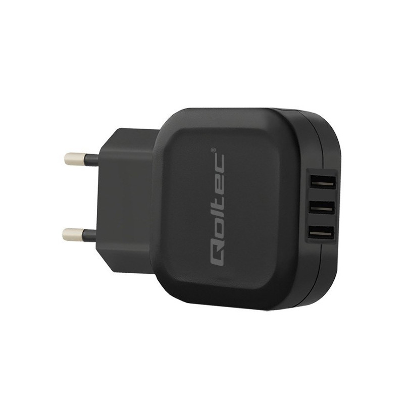 Qoltec 50191 Charger 17W , 5V , 3.4A , 3xUSB