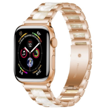 Tech-Protect Modern bracelet for Apple Watch 4 / 5 / 6 / 7 / 8 / 9 / SE (38 / 40 / 41 mm) - gold-pearl