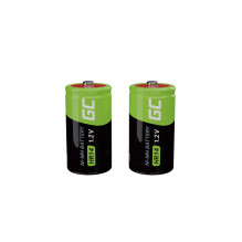 Žaliųjų elementų baterijos 4 x C R14 HR14 Ni-MH 1,2 V 4000 mAh