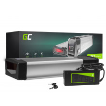Green Cell® E-dviračio akumuliatorius 36V 20Ah Li-Ion galinis stovas su įkrovikliu