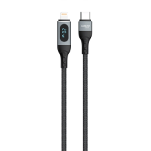 Dudao USB Type C - Lightning kabelis greitas įkrovimas PD 20W 1m juodas (L7MaxL)