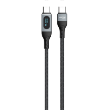 Dudao L7MaxC USB-C - USB-C PD cable 100W 1m - black