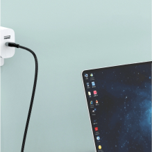 Dudao L7MaxC USB-C – USB-C PD laidas 100W 1m – juodas