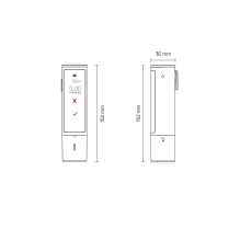 Baseus SafeJourney Pro serijos alkotesteris 470mAh pilkas