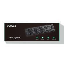 Ugreen KU004 90875 keyboard wired 1.5 m for Windows / MacOS - black