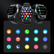 Joyroom Classic Series JR-FC2 smartwatch with call answering function / IP68 protection - black