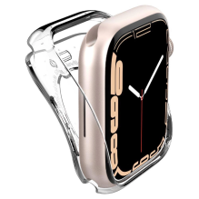 „Spigen“ skystųjų kristalų dėklas, skirtas Apple Watch 4 / 5 / 6 / 7 / 8 / SE (40 / 41 mm) – skaidrus