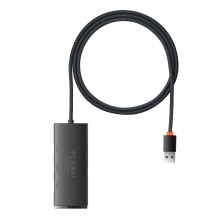 „Baseus Lite“ serijos HUB adapteris USB-A iki 4xUSB-A 3.0 5Gb / s juodas (WKQX030101)