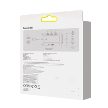 „Baseus Lite“ serijos HUB adapteris USB-A iki 4xUSB-A 3.0 5Gb / s juodas (WKQX030101)