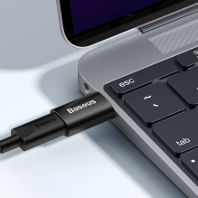 „Baseus Ingenuity“ serijos mini USB 3.1 OTG į USB tipo C adapteris juodas (ZJJQ000101)