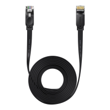 Baseus high Speed Six types of RJ45 Gigabit network cable (flat cable)15m Black