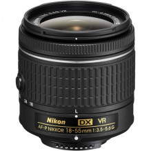 Nikon AF-P DX NIKKOR 18-55mm f/ 3.5-5.6G VR - Baltoje dėžutėje (White box)