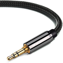 Wozinsky AUX cable angled (male-male) mini jack cable 2 m black