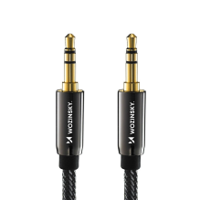 Wozinsky universal mini jack cable 2x AUX cable 3 m black