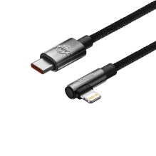 Baseus CAVP000201 angled Lightning - USB-C cable 20W 480Mb / s 1m - black