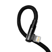 Baseus CAVP000201 angled Lightning - USB-C cable 20W 480Mb / s 1m - black