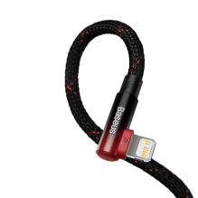 Baseus CAVP000220 angled Lightning - USB-C PD cable 20W 480Mb / s 1m - red