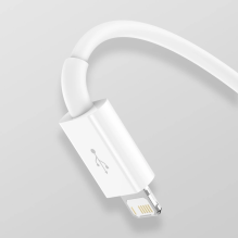 Baseus Superior 3in1 cable USB - Lightning / USB Type C / micro USB 3.5 A 1.5 m White (CAMLTYS-02)