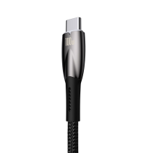 Baseus Glimmer Series Fast Charging Cable USB-A - USB-C 100W 480Mbps 1m Black