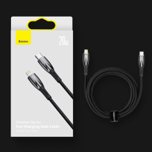 Baseus Glimmer Series Fast Charging Cable USB-A - USB-C 100W 480Mbps 2m black