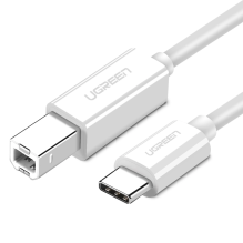 Ugreen printer cable USB-C - USB-B 480Mb / s 1m white (US241)