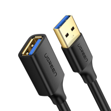 Ugreen USB-A (vyriškas) – USB-A (moteriškas) adapterio ilgintuvas USB 3.0 5Gb / s 0.5m juodas (US129)