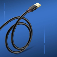 Ugreen USB-A (vyriškas) – USB-A (moteriškas) adapterio ilgintuvas USB 3.0 5Gb / s 0.5m juodas (US129)