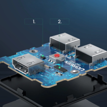 Ugreen jungiklis HDMI skirstytuvo jungiklis – 2x HDMI 4K 60Hz juodas (CM217)