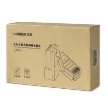 Ugreen 100x kištuko galas RJ45 8P8C (UTP Cat. 5 / Cat. 5e) skaidrus (NW110)